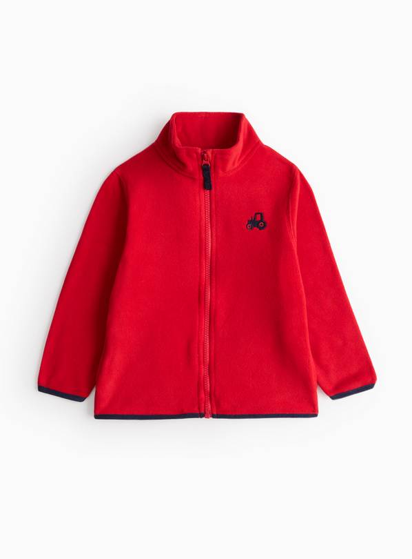 Red Core Zip-Through Fleece 1-2 years