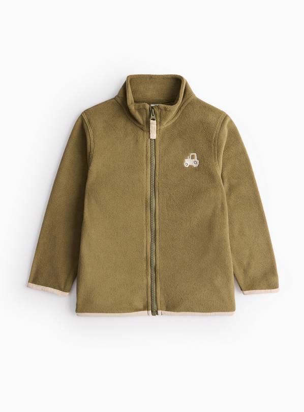 Khaki Core Zip Through Fleece 1-2 years