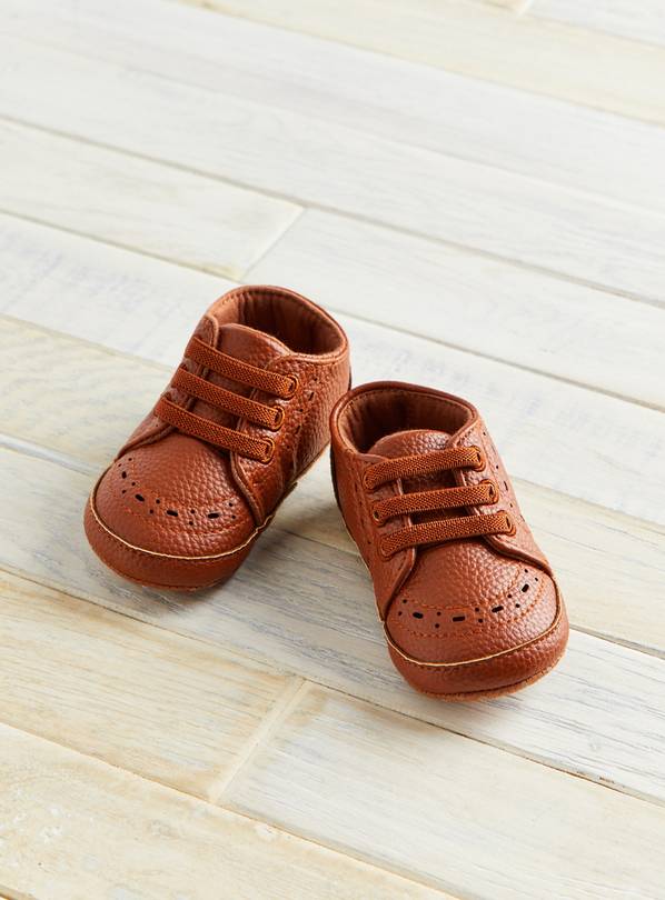 Brown Smart Trainer Shoes 12-18 months