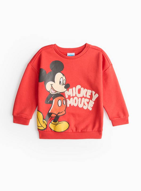 Disney Mickey Mouse Red Sweatshirt 2-3 years