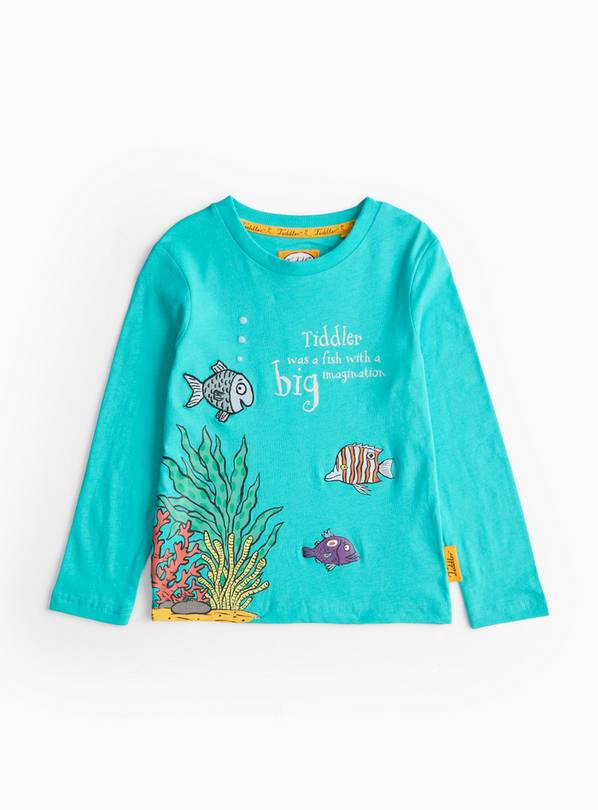 Buy Julia Donaldson Tiddler Blue Long Sleeve Top 1 2 years T shirts and shirts Tu