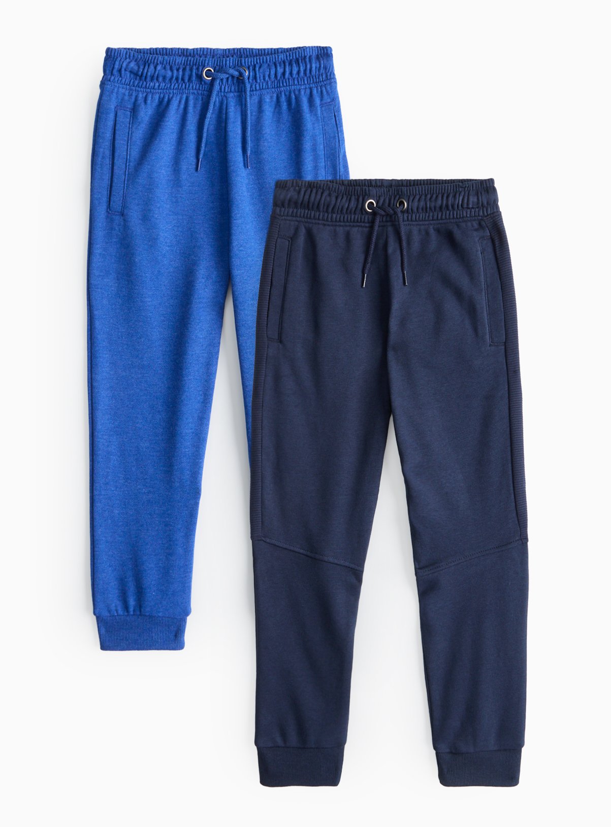 Blue Marl & Navy Joggers 2 Pack 6 years