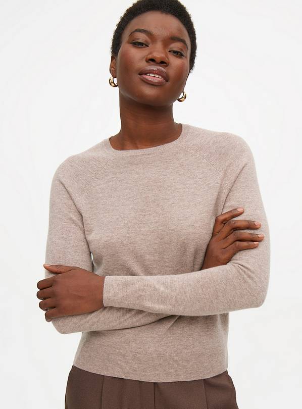 Oatmeal Cashmere Blend Raglan Jumper 24