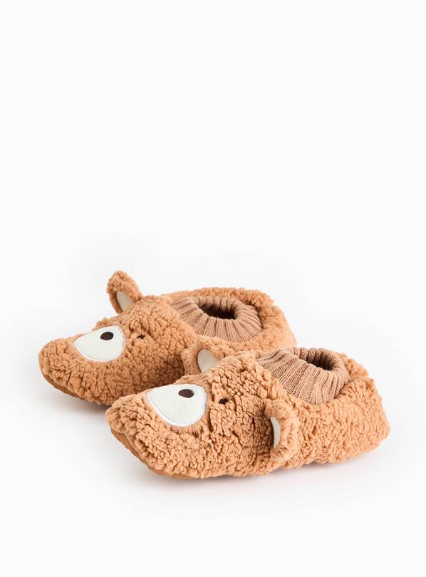 Matching Family Men's Bear Borg Footsie Slippers 6-11