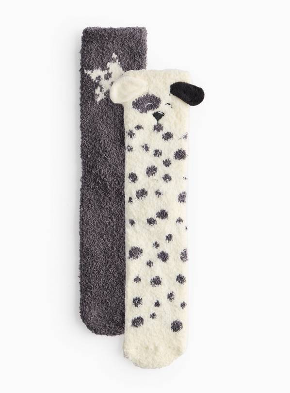 Spotty Dog Cosy Socks 2 Pack 4-8