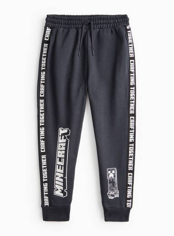 Minecraft Graphic Charcoal Grey Joggers  5 years