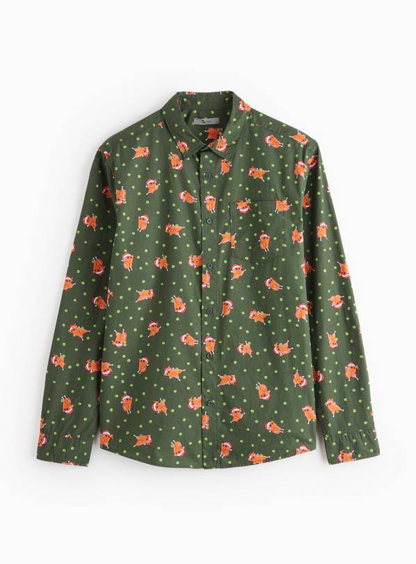 Christmas Dancing Turkey Printed Shirt XXXXL