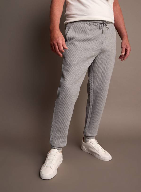 UNION WORKS Grey Textured Co-ord Joggers  S