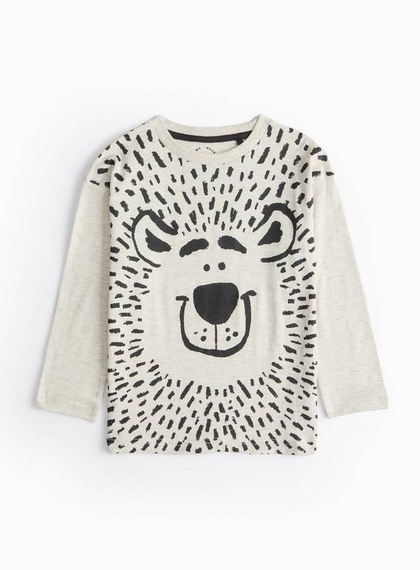 Oatmeal Bear Graphic T-Shirt 2-3 years