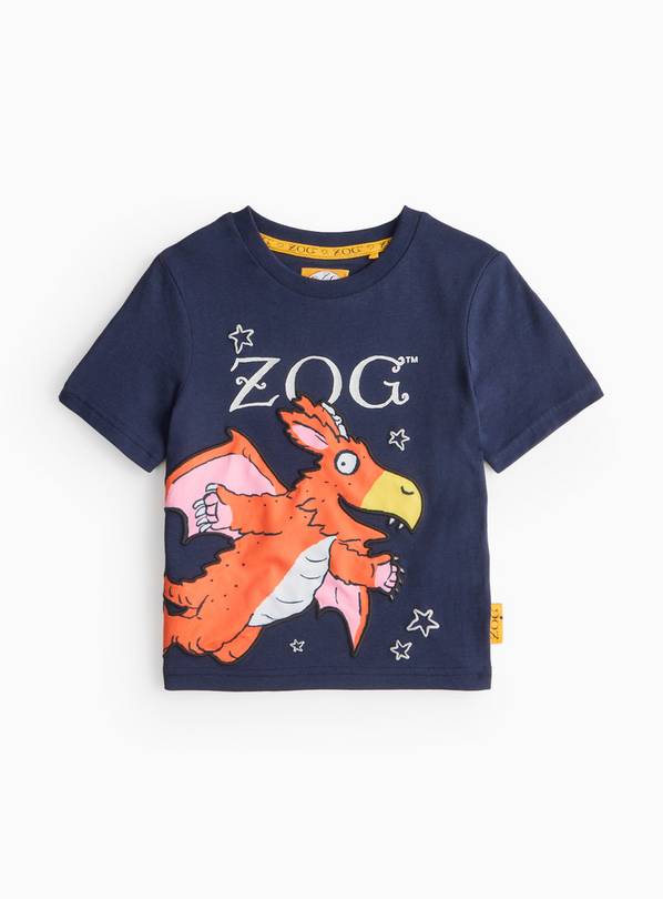 Julia Donaldson Zog Navy T-Shirt 6-7 years