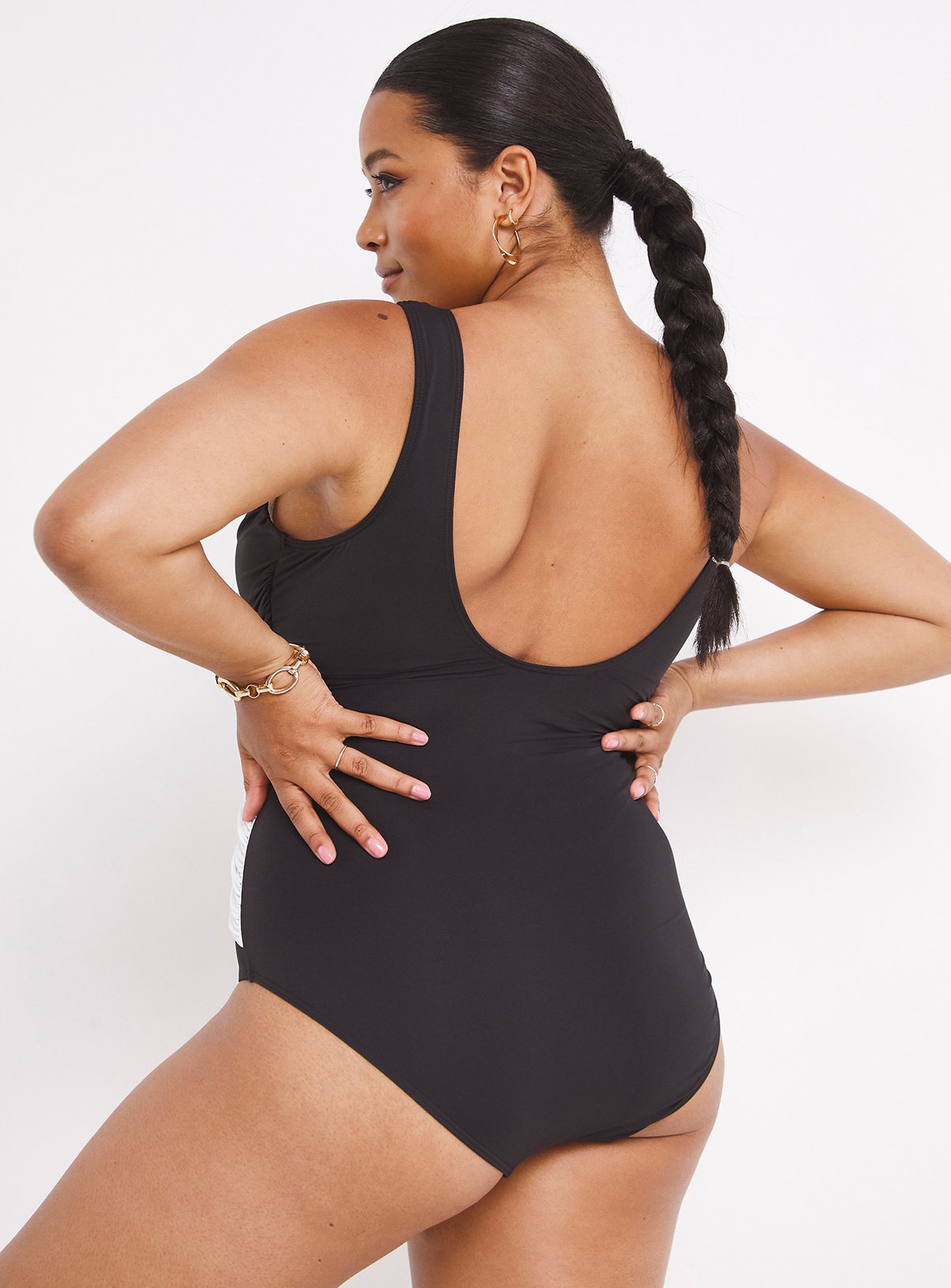 SIMPLY BE Magisculpt Illusion Tummy Control Swimsuit 12 - Image 2 thumbnail