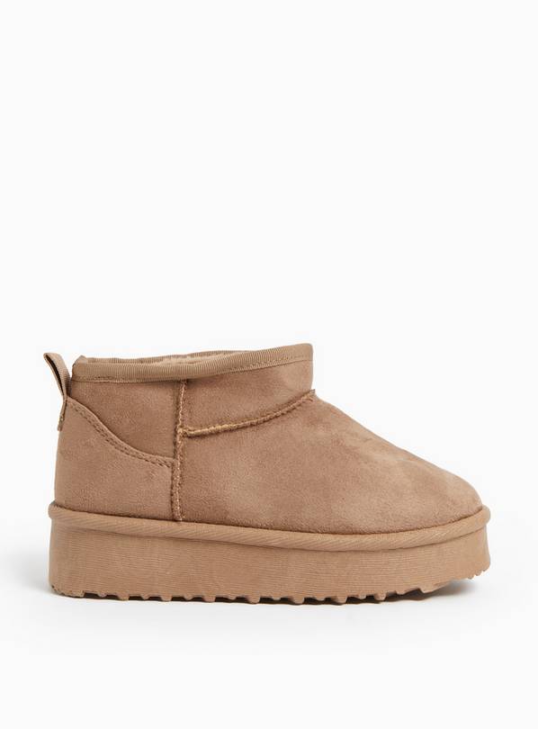Tan Borg Platform Ankle Boots 11 Infant