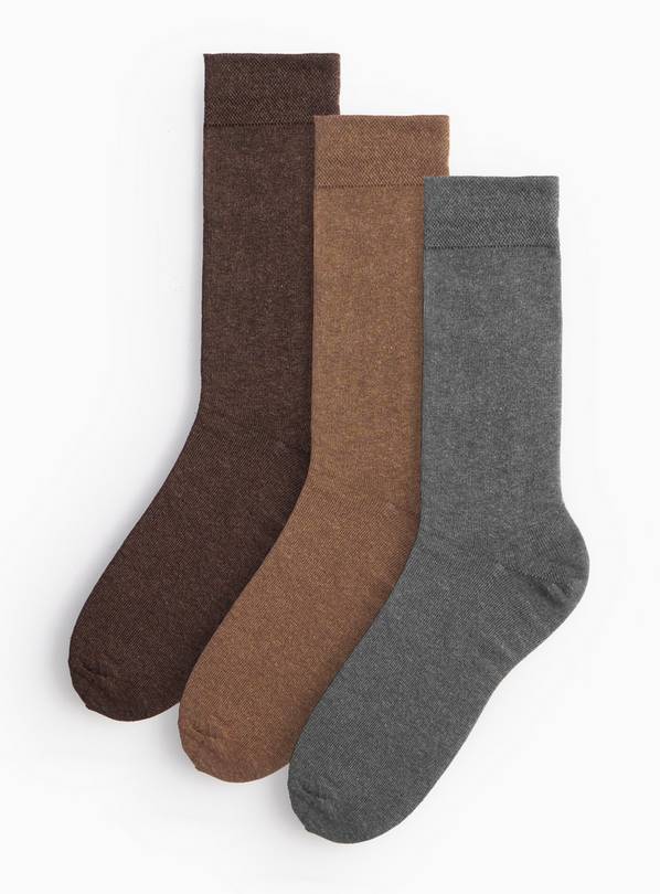 Neutral Soft-Grip Ankle Socks 3 Pack 9-12