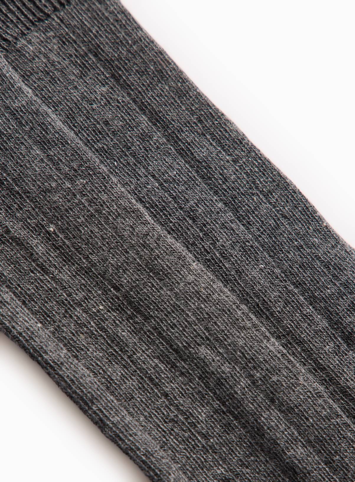 Grey Long Ribbed Socks 5 Pack 4-6.5 - Image 2