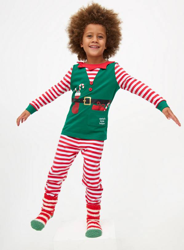 Christmas Elf Novelty Long Sleeve Pyjamas  1.5-2 years