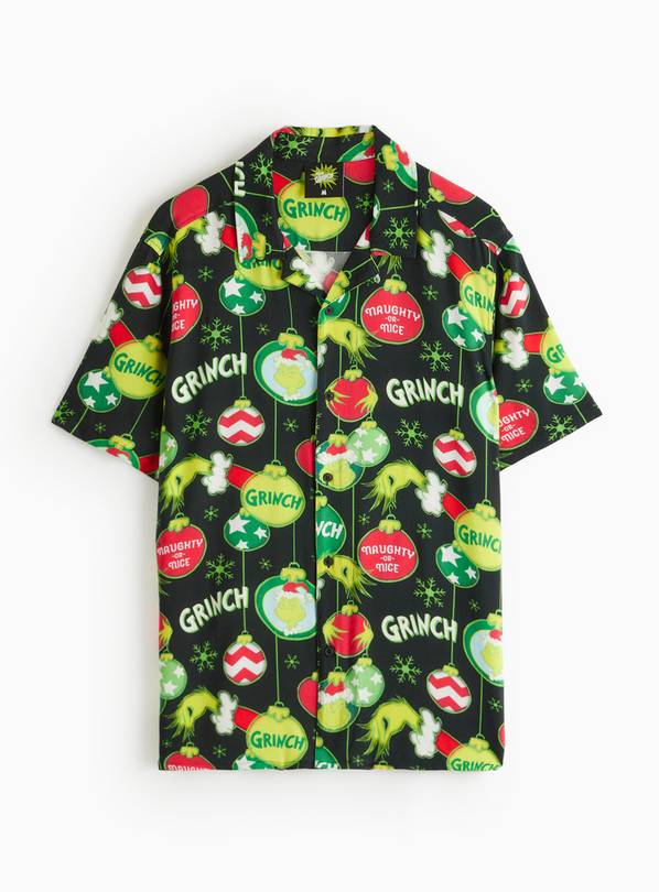 Grinch Christmas Print Shirt XL