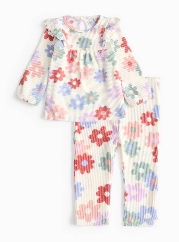 Bloom Floral Print Soft Knit Jumper & Leggings 18-24 months