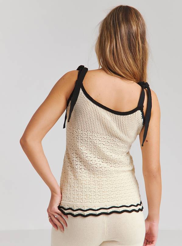 Tie shoulder cami top hotsell