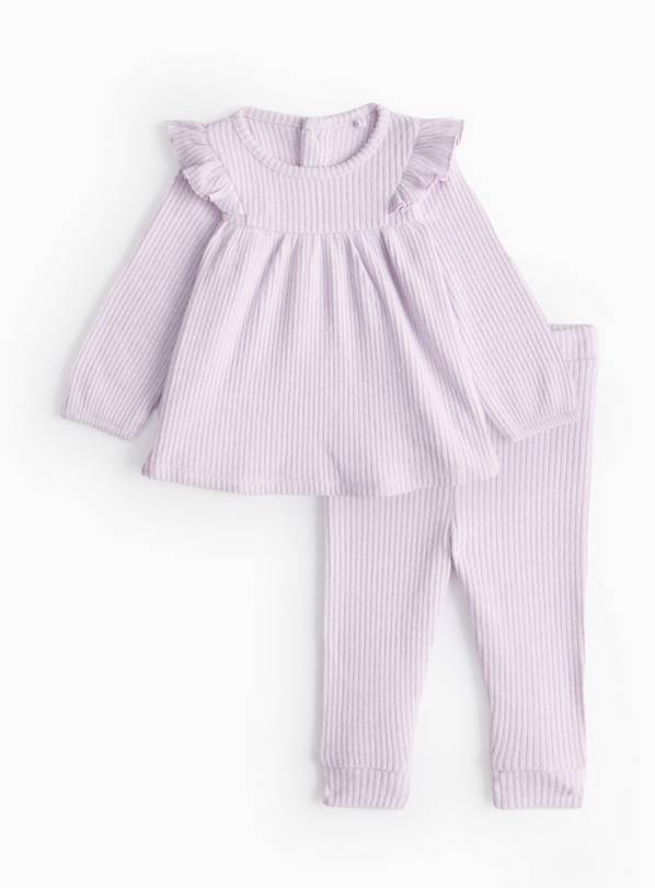 Lilac Soft Knit Jumper & Leggings Set 9-12 months