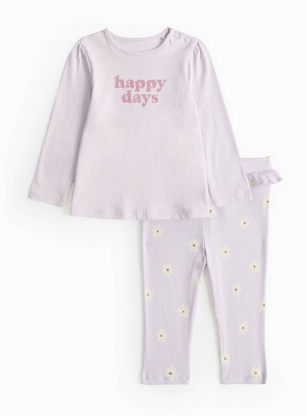 Happy Days Print Top & Leggings Set 6-9 months