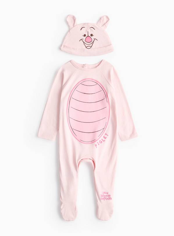 Disney Unisex  Piglet Sleepsuit & Hat Set 12-18 months