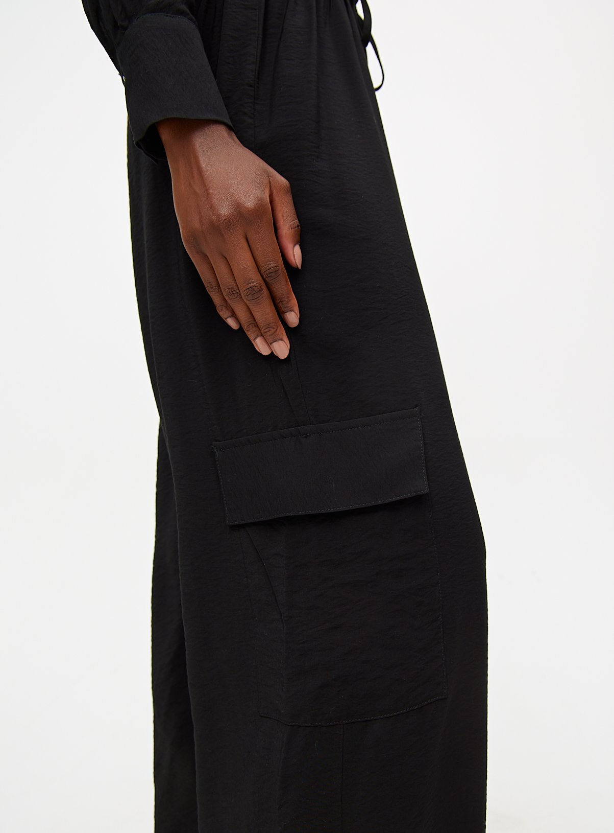 Black Long Sleeve Utility Jumpsuit  20 - Image 2 thumbnail