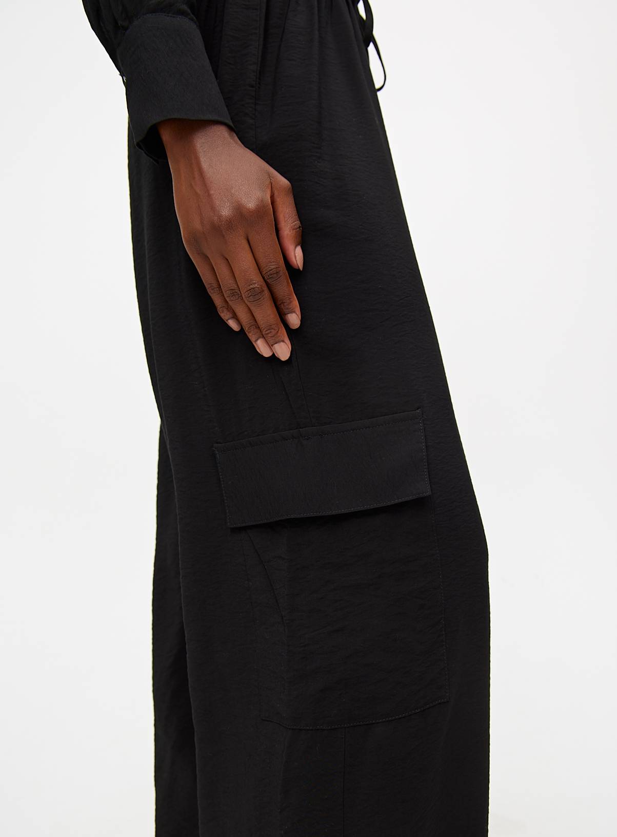 Black Long Sleeve Utility Jumpsuit  20 - Image 2