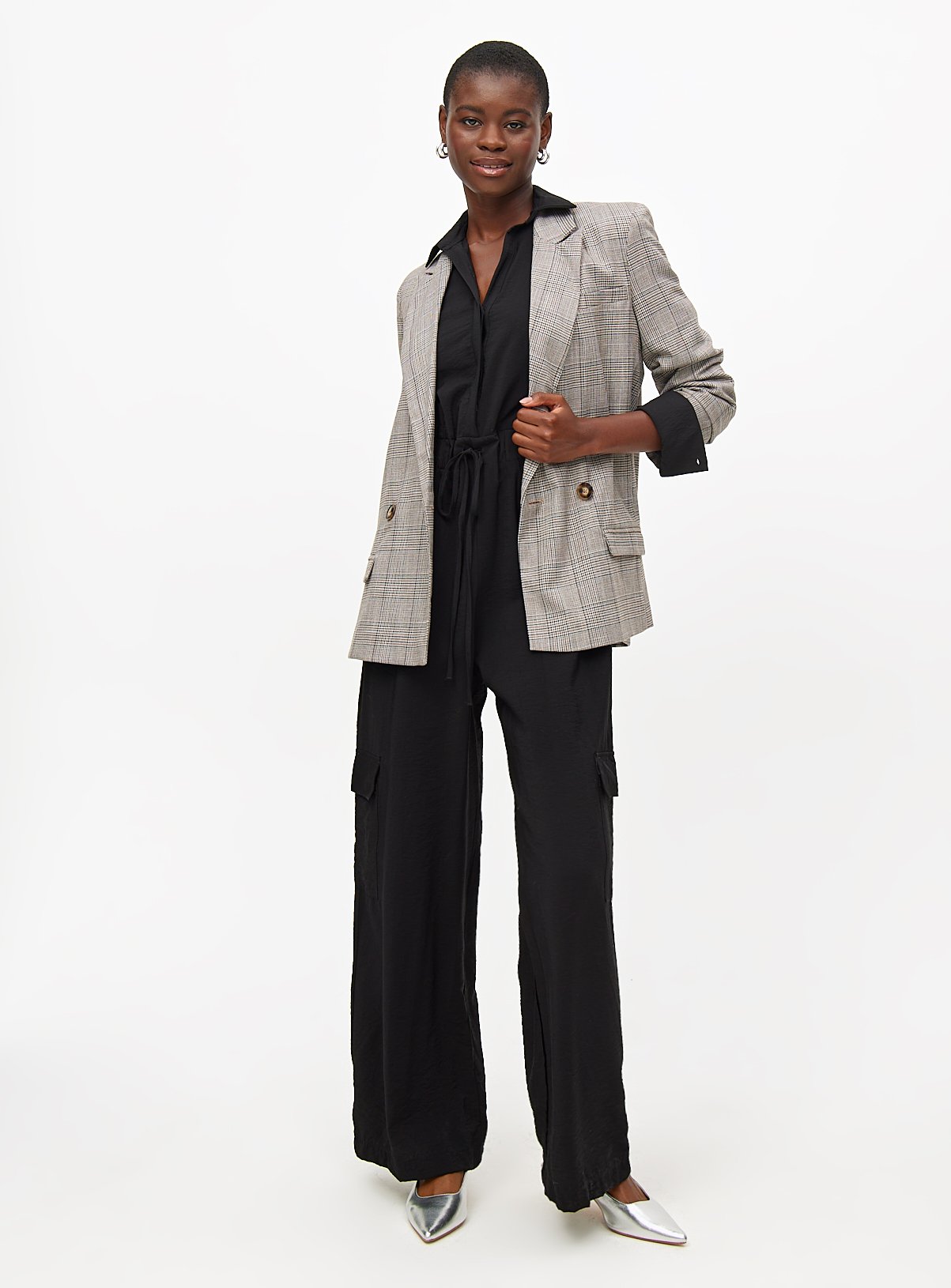 Black Long Sleeve Utility Jumpsuit  20 - Image 3 thumbnail