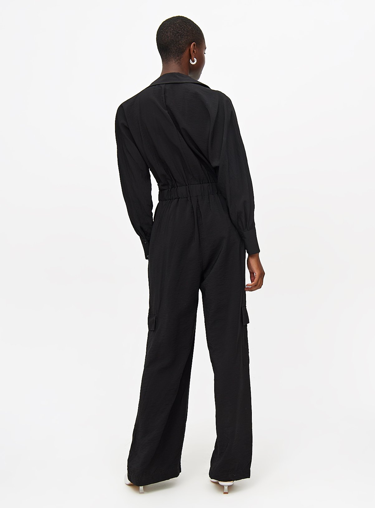 Black Long Sleeve Utility Jumpsuit  20 - Image 4 thumbnail