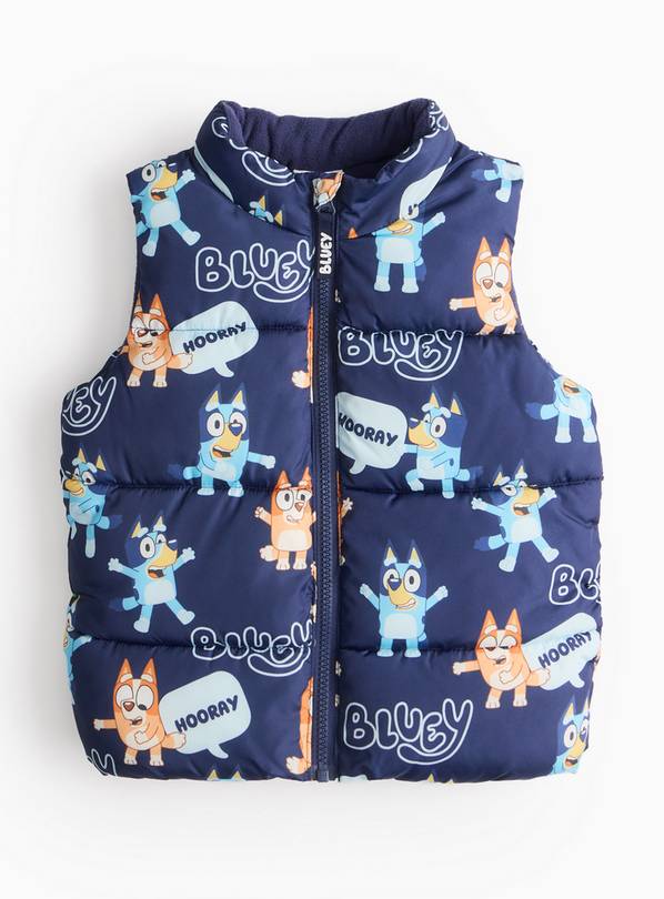 Bluey Character Print Gilet 1-2 years