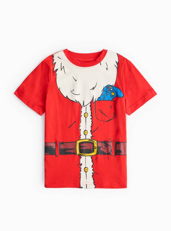 Red Santa Body Christmas T-Shirt 5 years