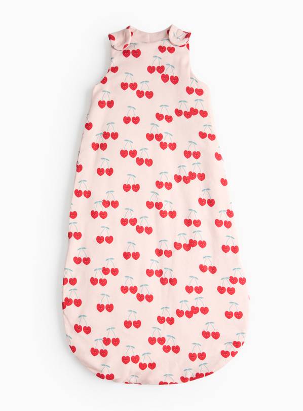 Pink Cherry Printed 2.5 Tog Sleeping Bag 0-6 Months