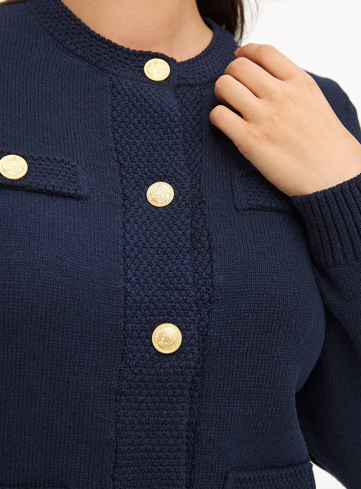 Navy Classic Cardigan 10 - Image 2
