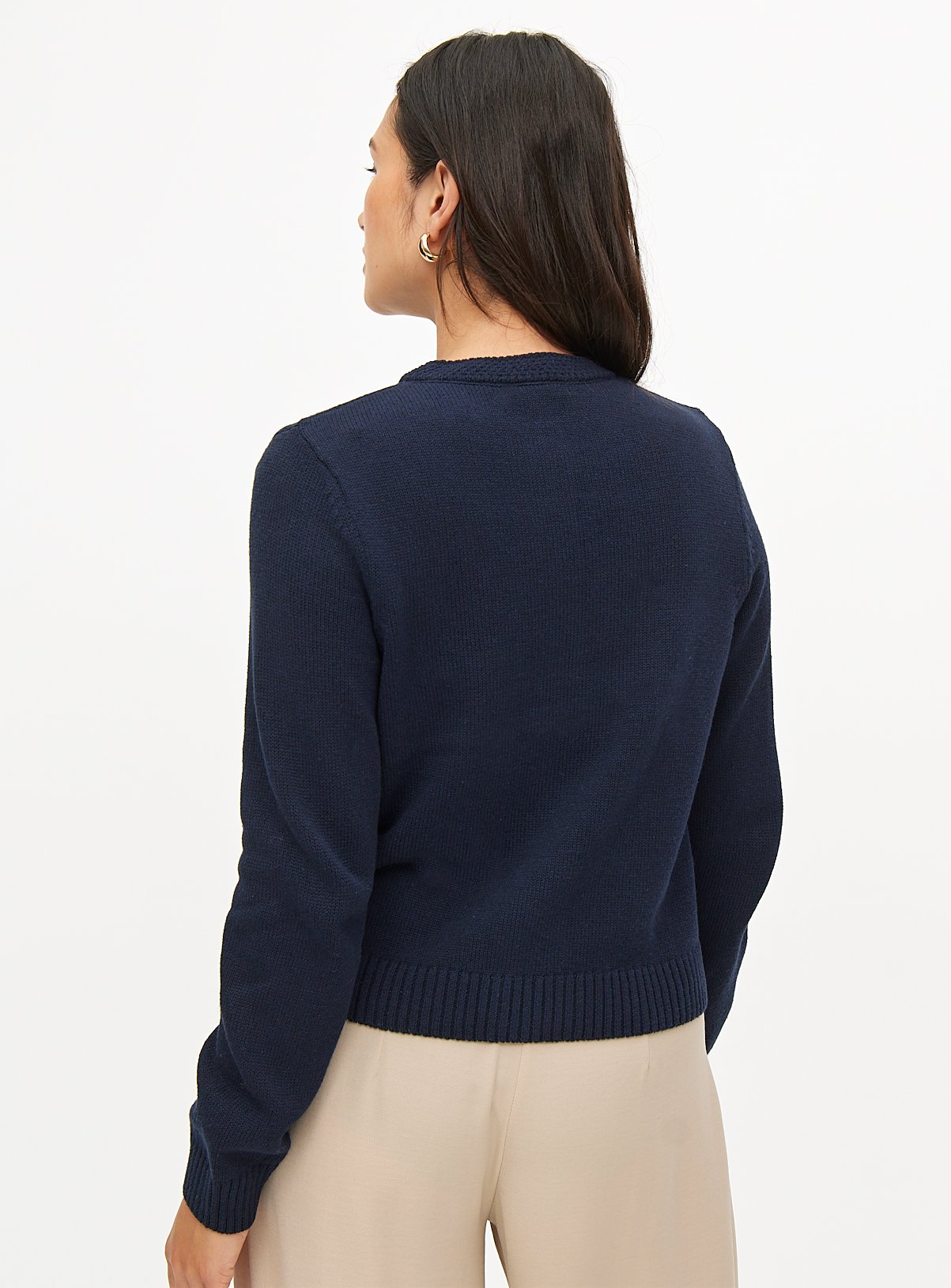 Navy Classic Cardigan 10 - Image 4 thumbnail