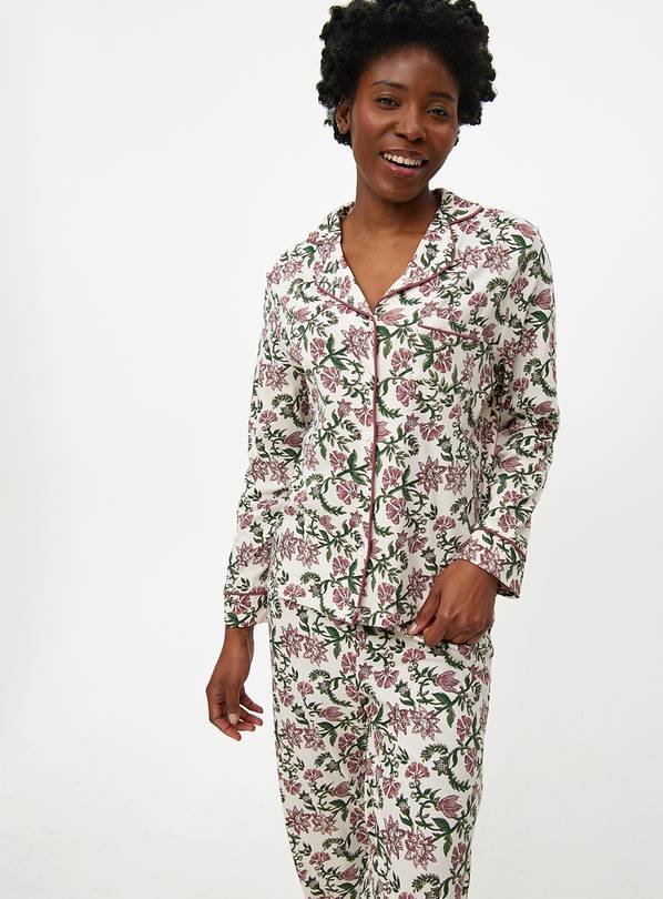 Festive Floral Printed Traditional Pyjamas XL