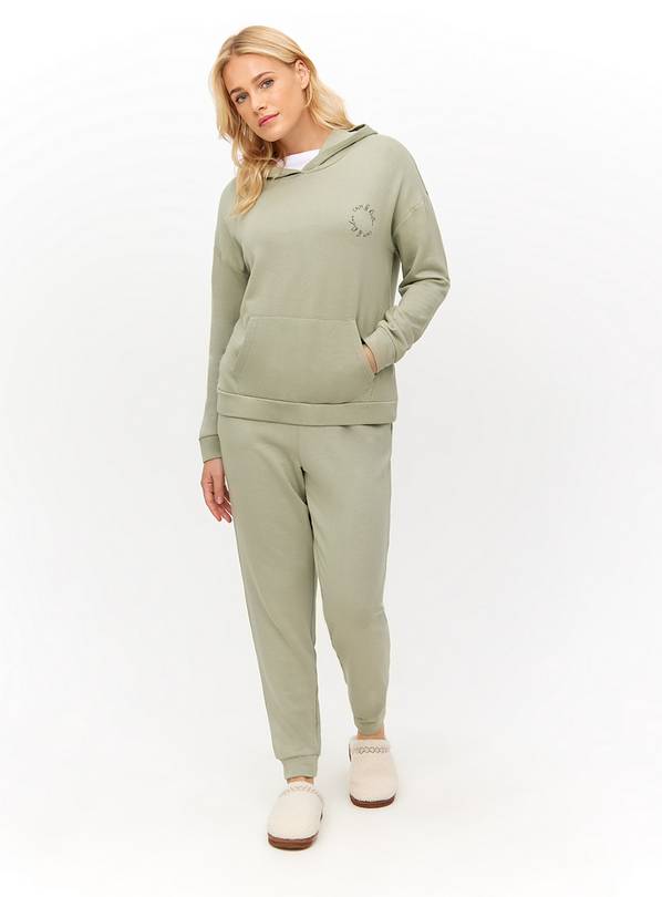 Sage Green Co-ord Pyjama Hoodie L