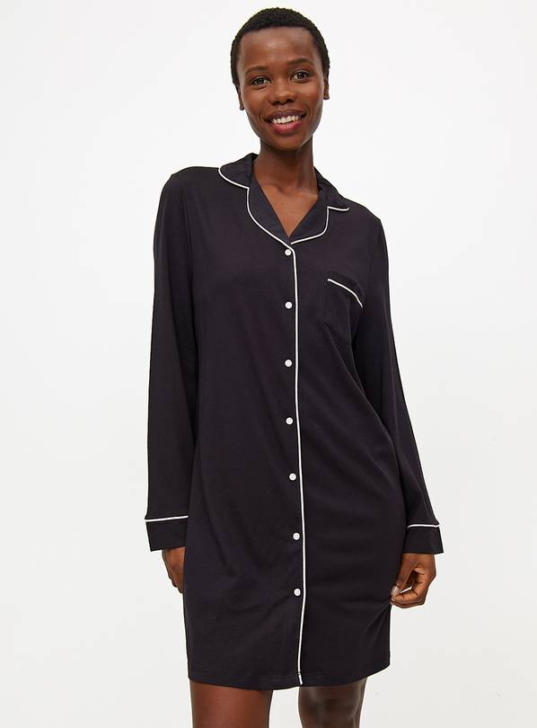 Black Modal Blend Nightshirt L