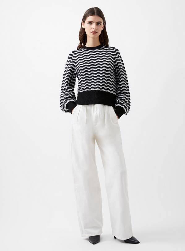 FRENCH CONNECTION Natasha Scallop Jumper L