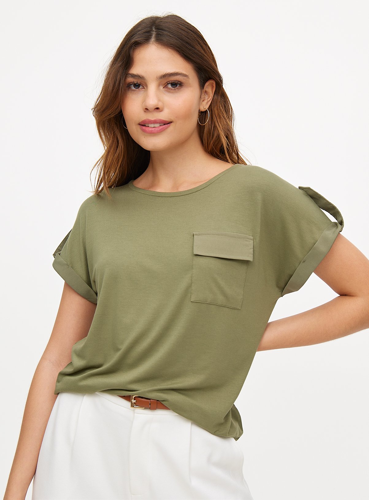 Khaki Utility Short Sleeve T-Shirt 20