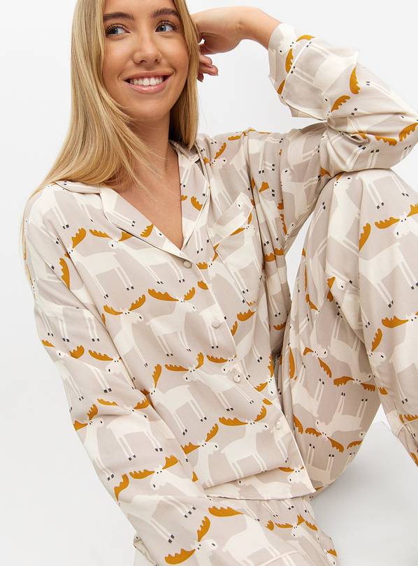 Tu X Scion Marty Moose Printed Traditional Pyjamas 14