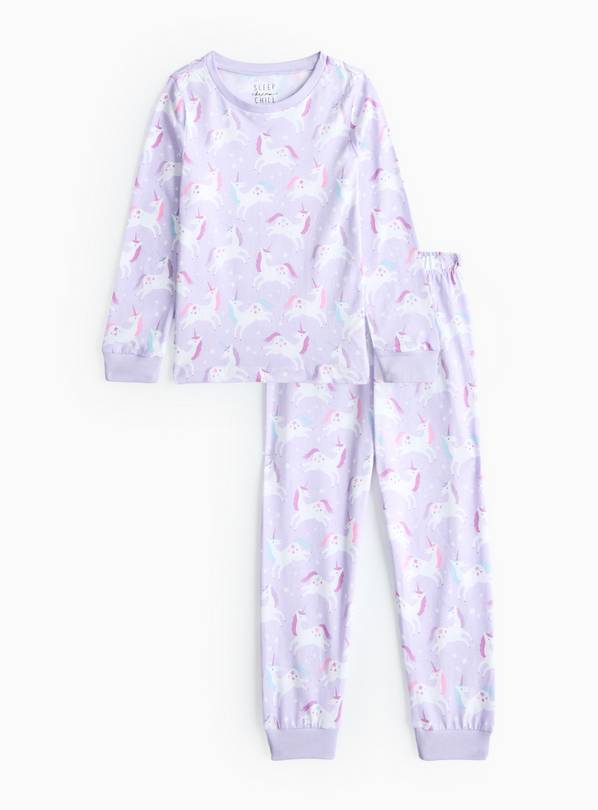 Lilac Unicorn Print Pyjamas 1-2 years