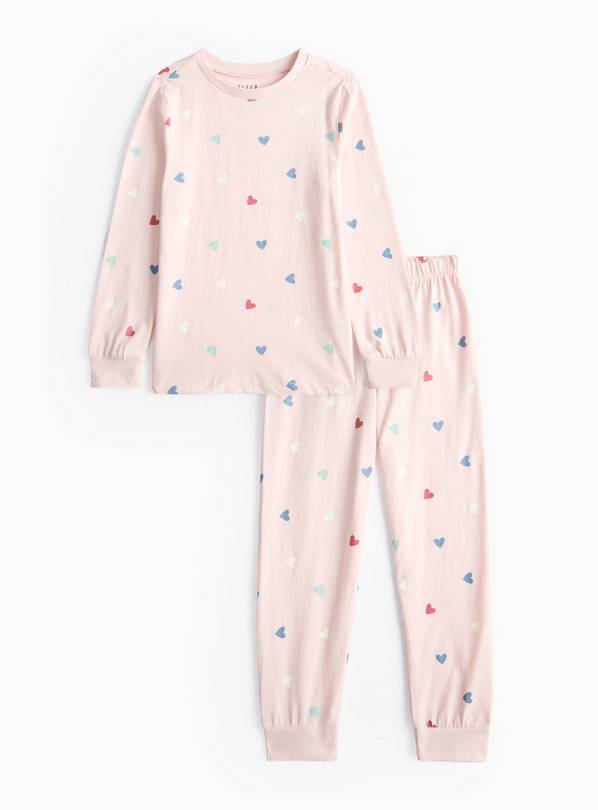 Pink Heart Printed Pyjamas 5-6 years