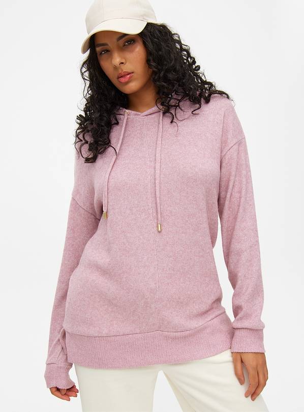 Pink Soft-Touch Overhead Hoodie S