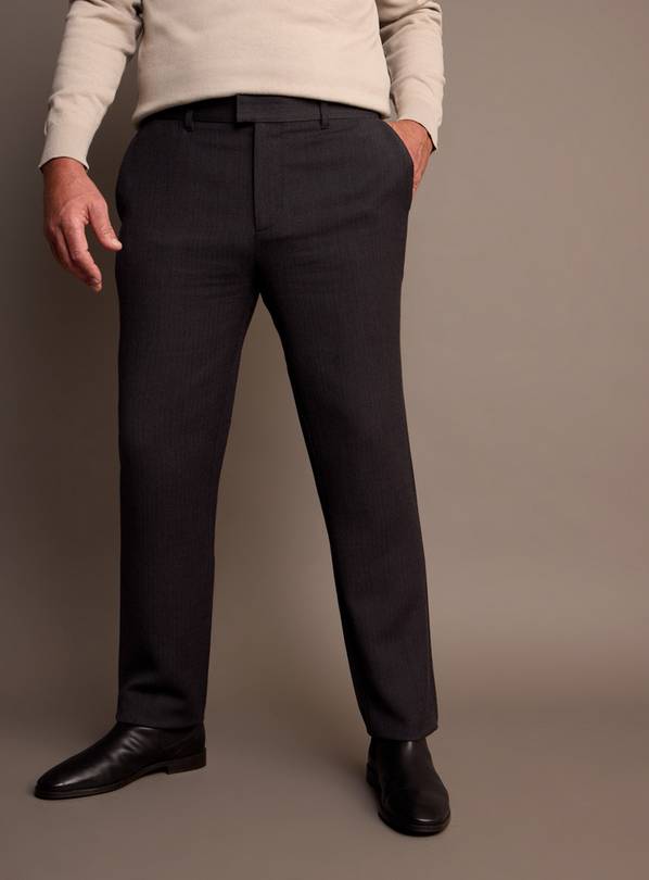 UNION WORKS Charcoal Tailored Trousers 44R