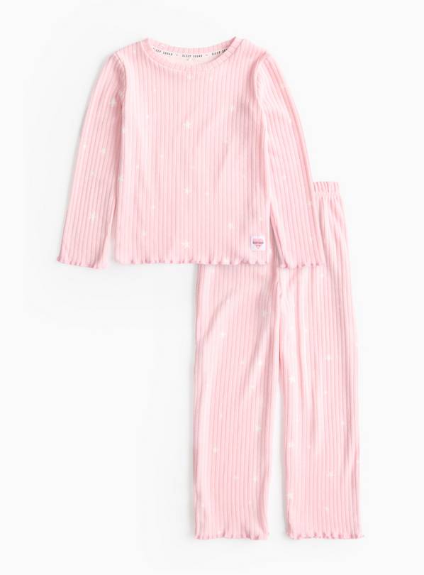 Pink Brushed Star Print Pyjamas 7-8 years