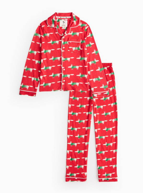 Tu X Scion Red Mr Fox Print Traditional Pyjamas 1.5-2 years