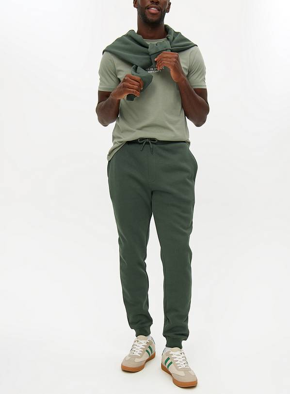 Green Core Cuffed Joggers L