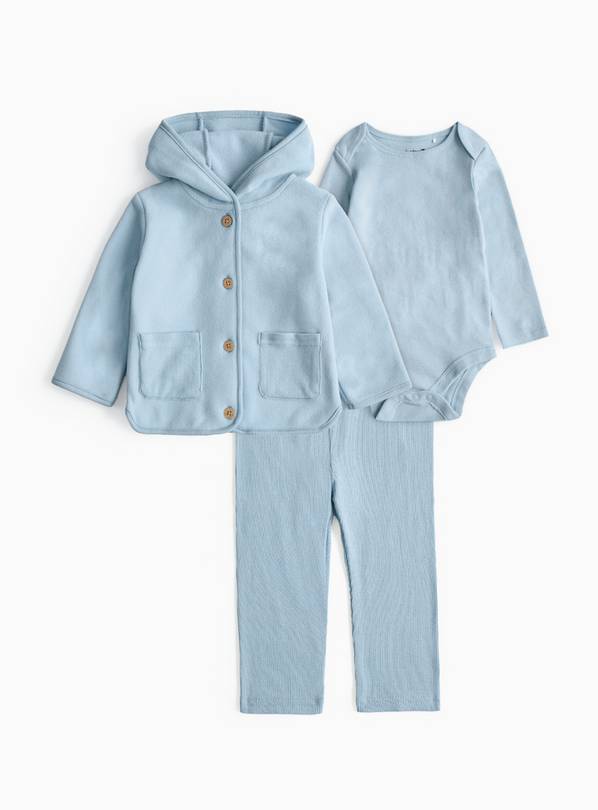 Blue Jacket & Leggings 3 Piece Set 9-12 months