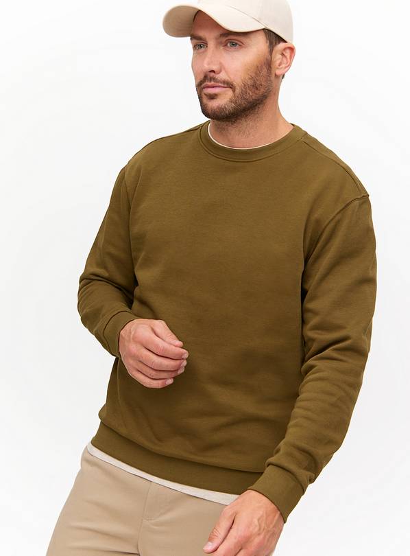 Khaki Crew Neck Sweatshirt XXXL