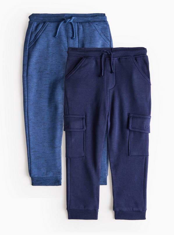 Blue & Navy Joggers 2 Pack 1-2 years